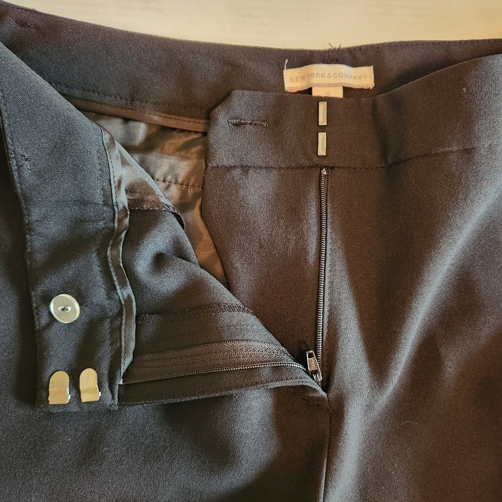 New York & Company Black Women's Dress Pants - Hook & Zip Closure - Picture 5 of 11